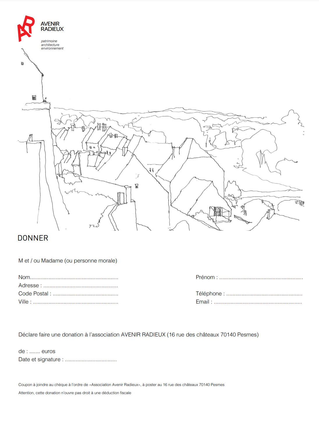 Image du bulletin d'adhesion